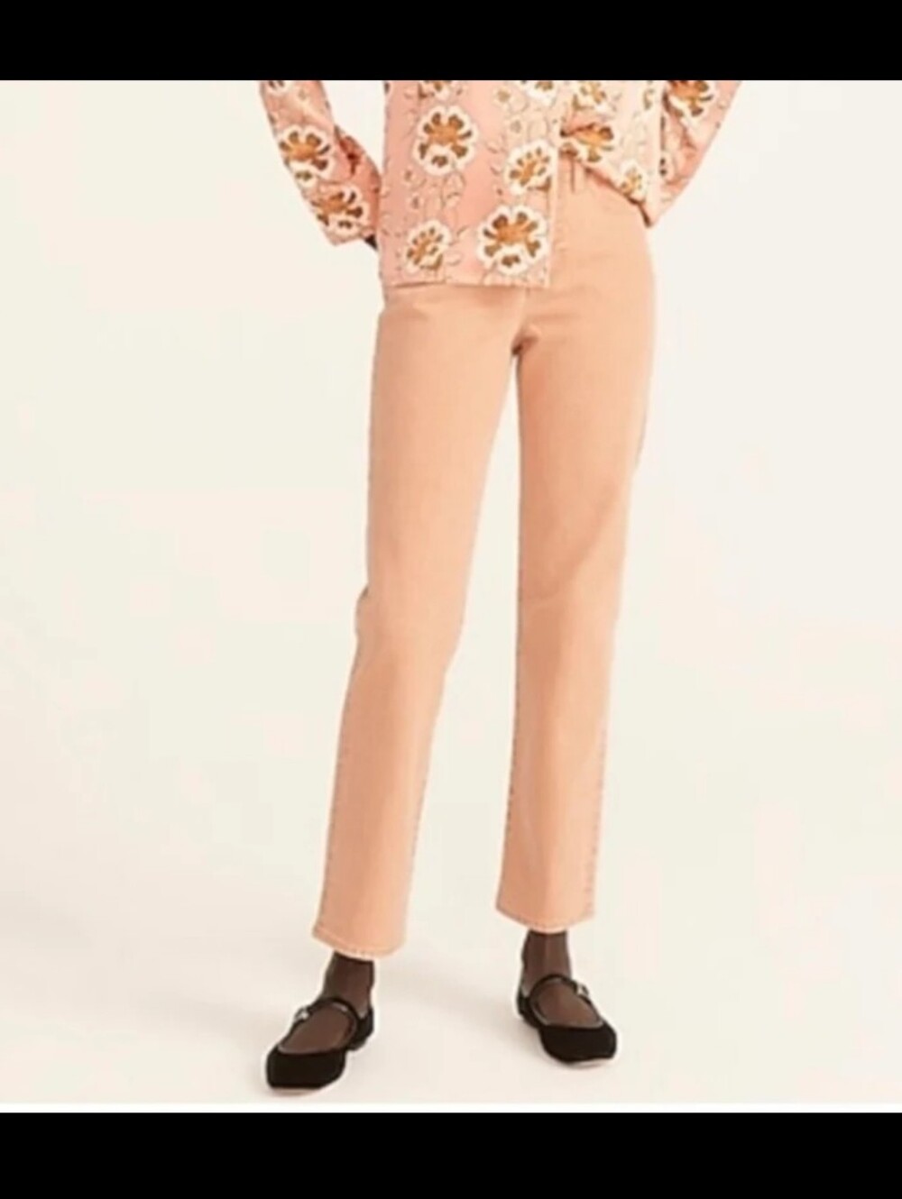 J Crew Womens Jeans High Rise Straight Pink Rose NWT Soft Girl Size 29 / 6